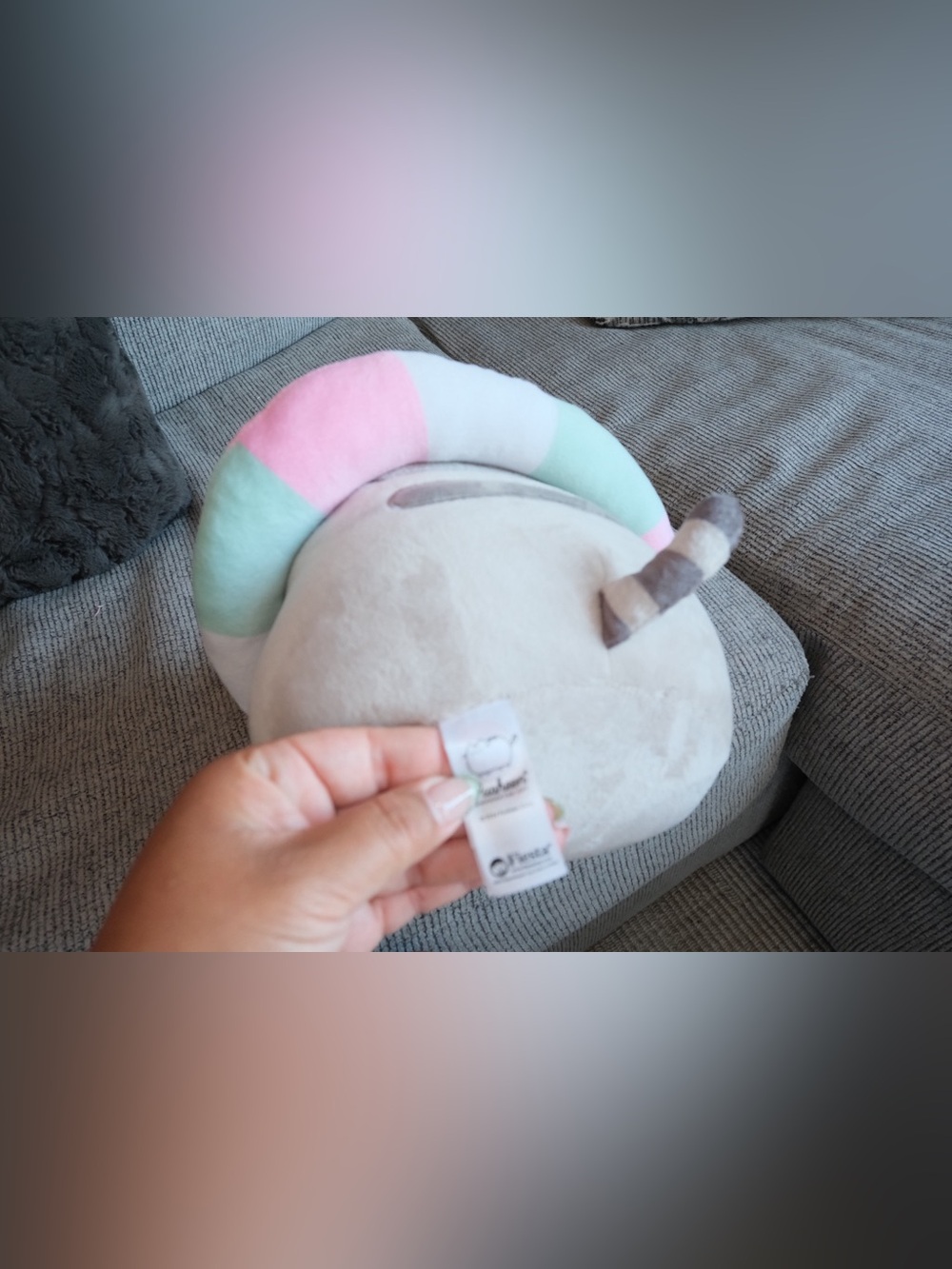 Pusheen Plush with Pastel Pink & Mint Donut Float - Picture 2 of 2